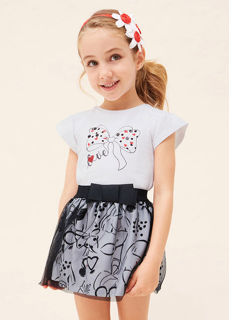 Mayoral Girl SS23 Printed Skirt Set 3949