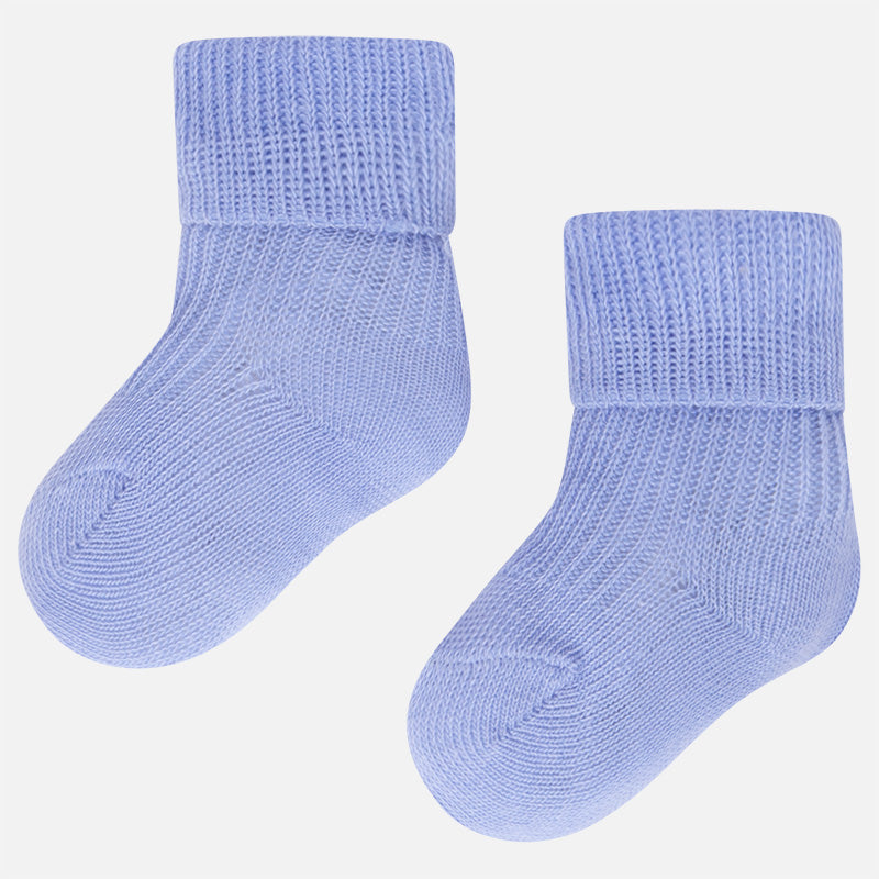 Mayoral Baby Boy sky blue ribbed socks 9725