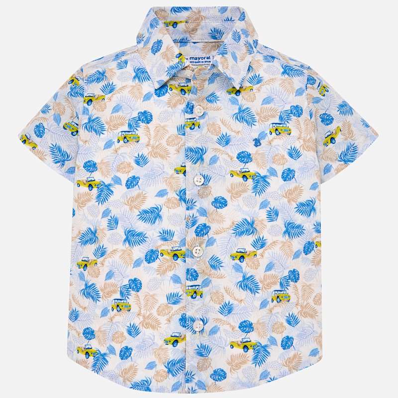 Mayoral Baby Boys Short sleeved patterned shirt 1126