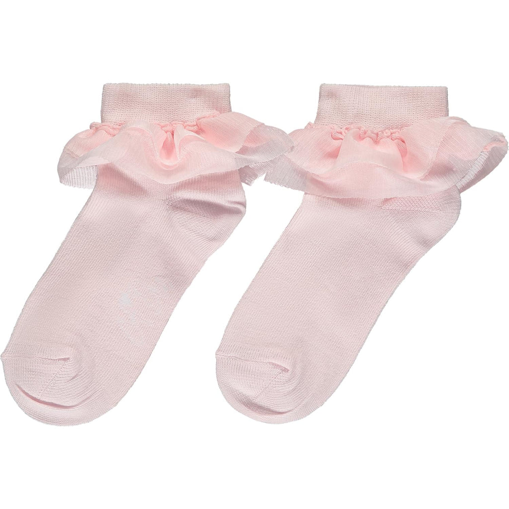 A Dee SS23 Vivianna Pink Frill Ankle Socks 2911