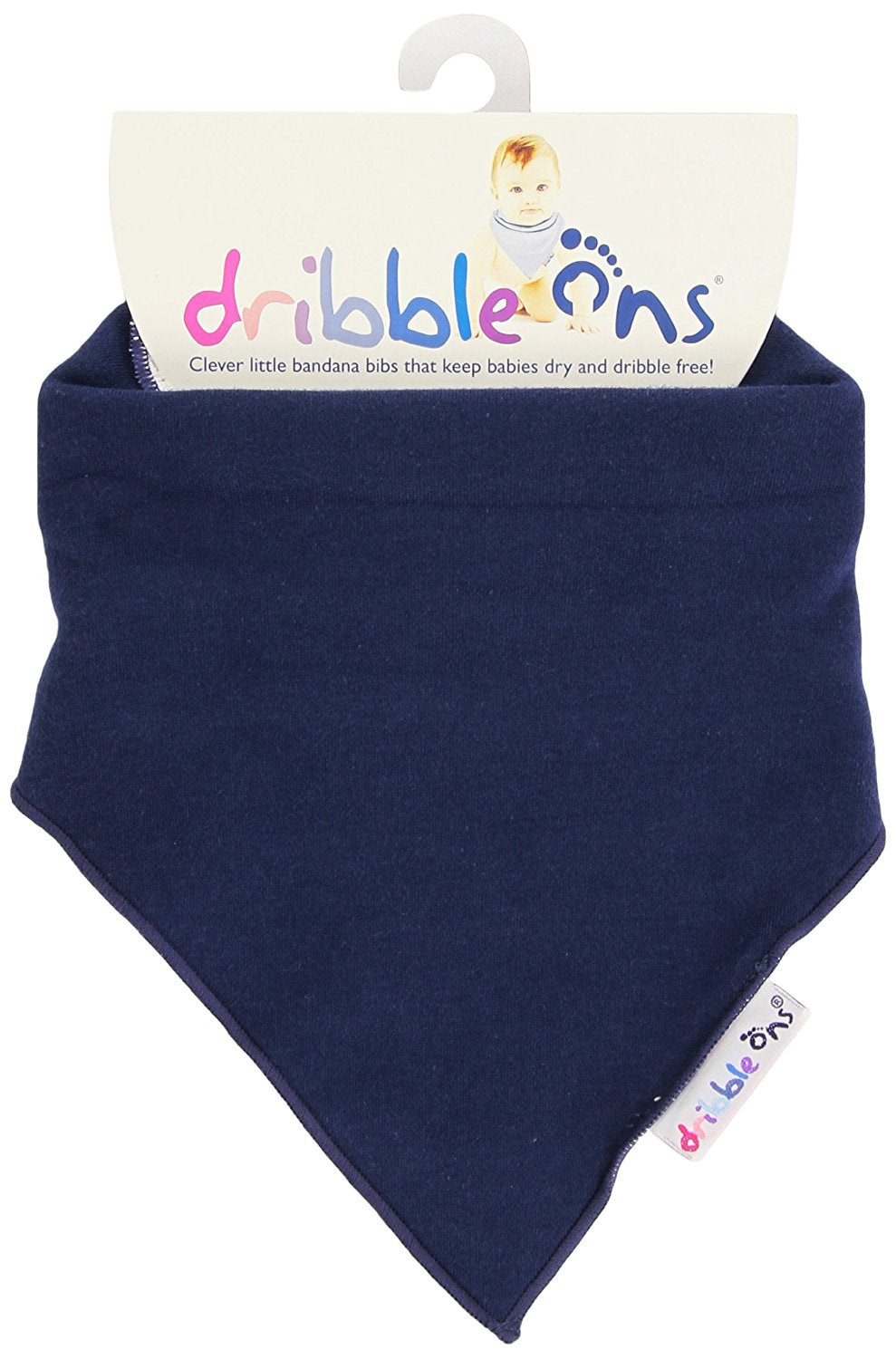 Dribble Ons Baby Dribble Bandana Style Bib 0m+ Navy