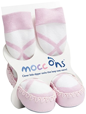Mocc Ons Baby Moccasin Slipper Socks! Ballerina Style