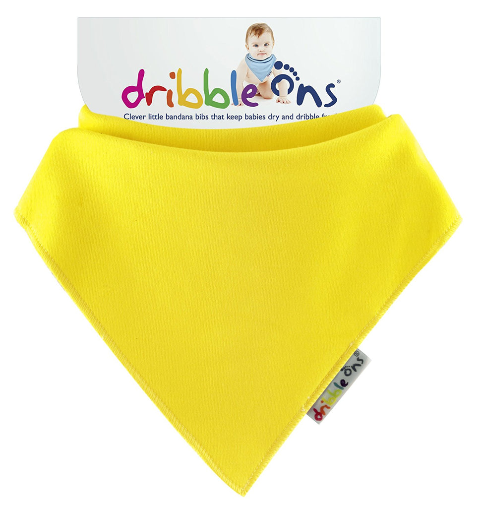 Dribble Ons Baby Dribble Bandana Style Bib 0m+ Lemon