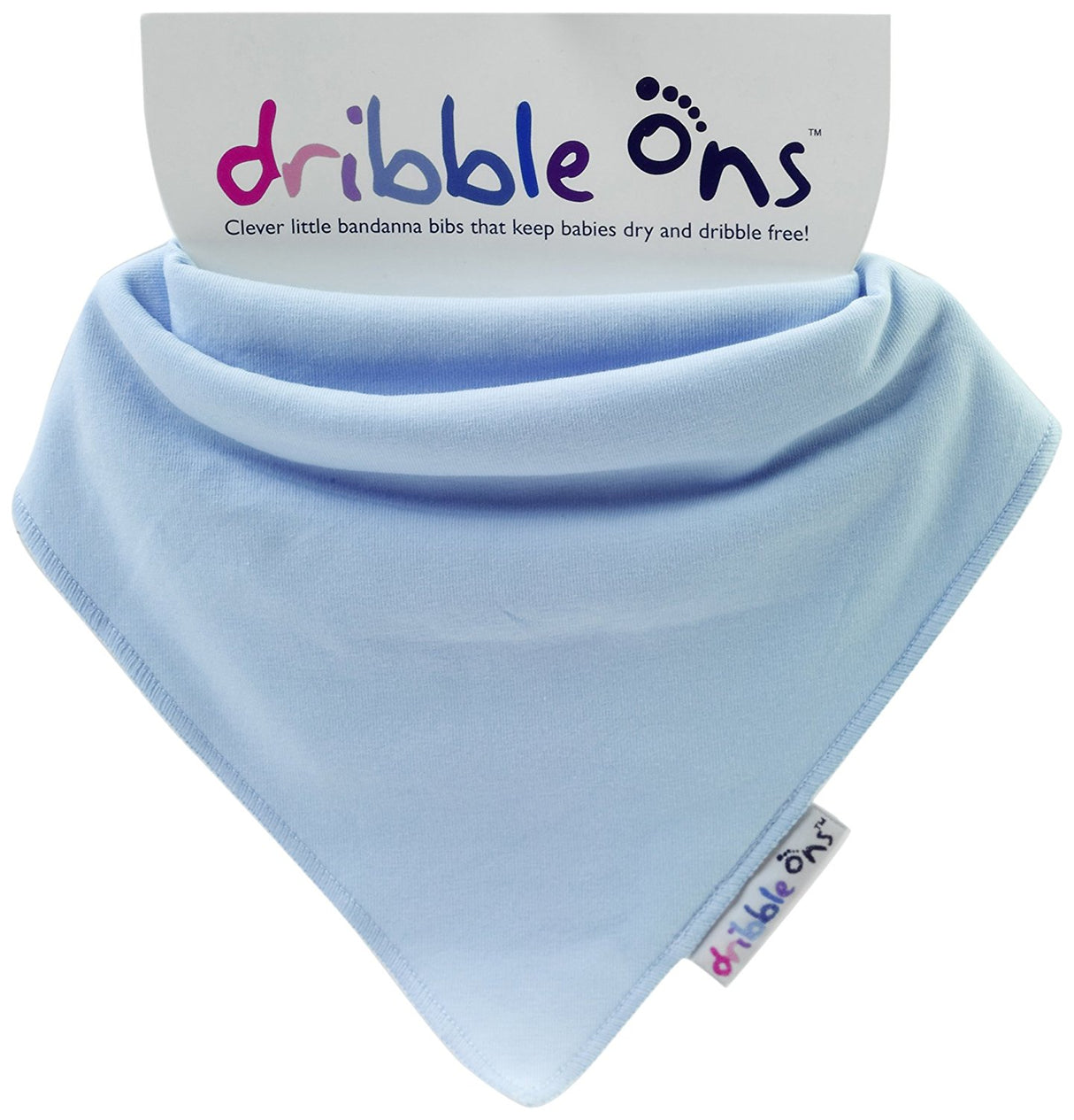 Dribble Ons Baby Dribble Bandana Style Bib 0m+ Baby Blue