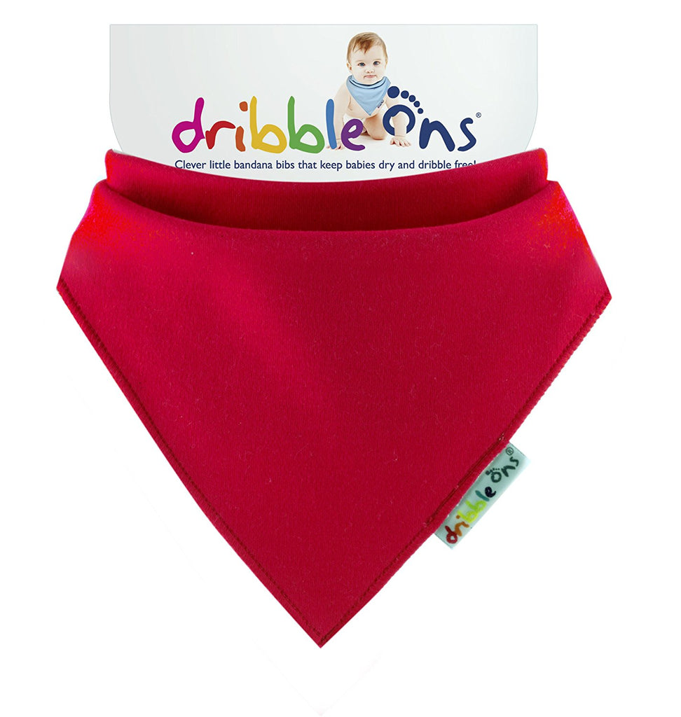 Dribble Ons Baby Dribble Bandana Style Bib 0m+ Red