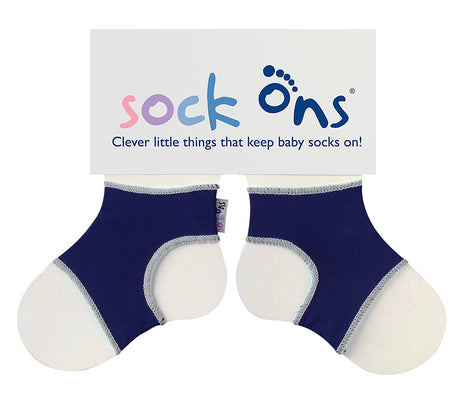 Sock Ons Keep Baby Socks on! Navy