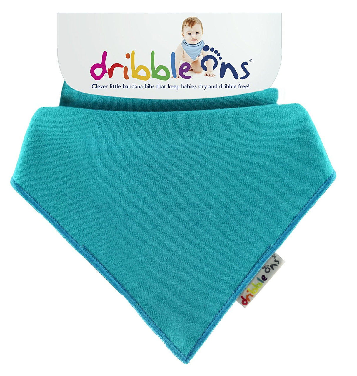 Dribble Ons Baby Dribble Bandana Style Bib 0m+ Turquoise