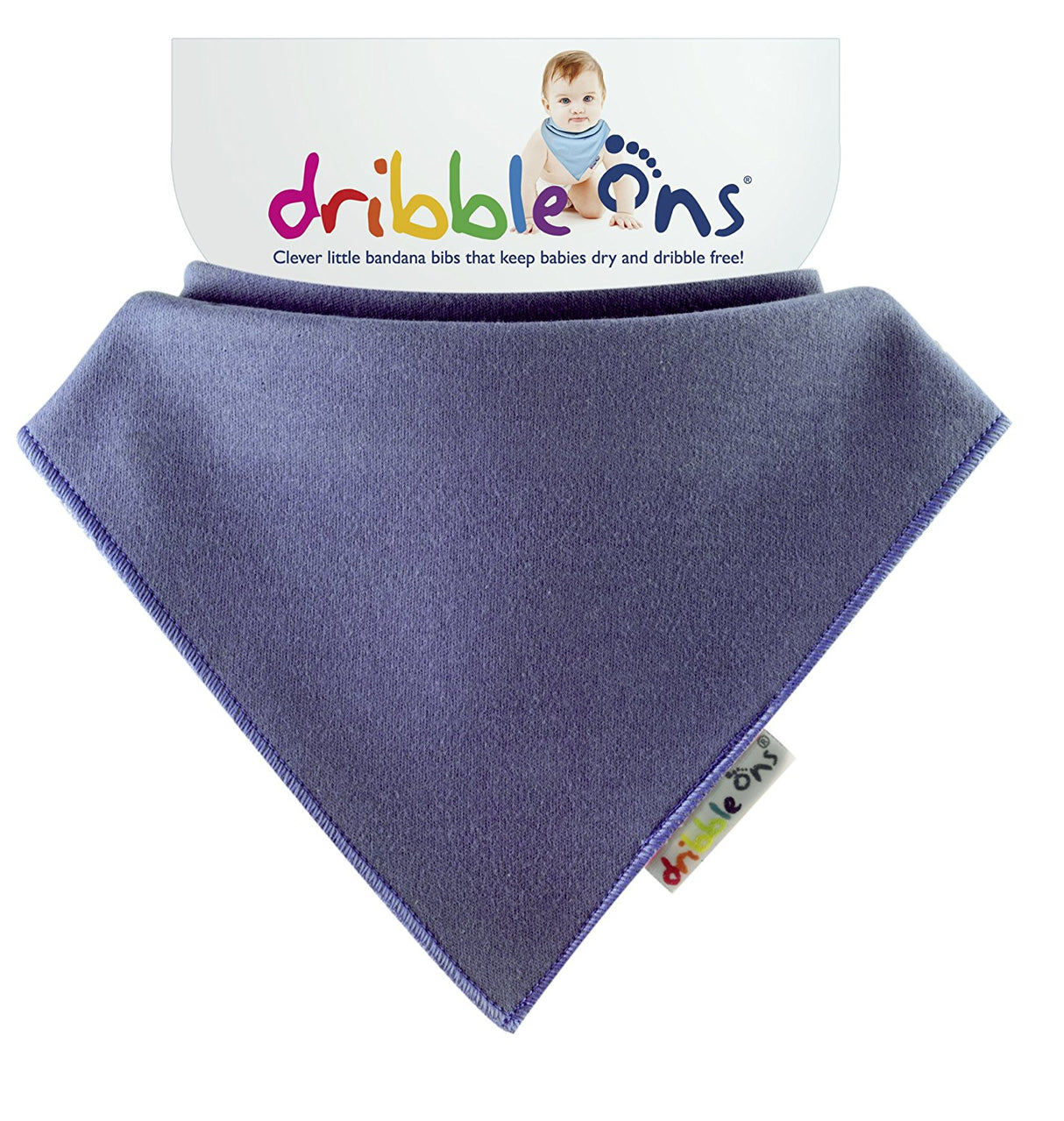 Dribble Ons Baby Dribble Bandana Style Bib 0m+ Denim Blue