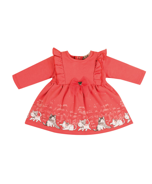 EMC Baby Girls Fleece Lined Dress 4660