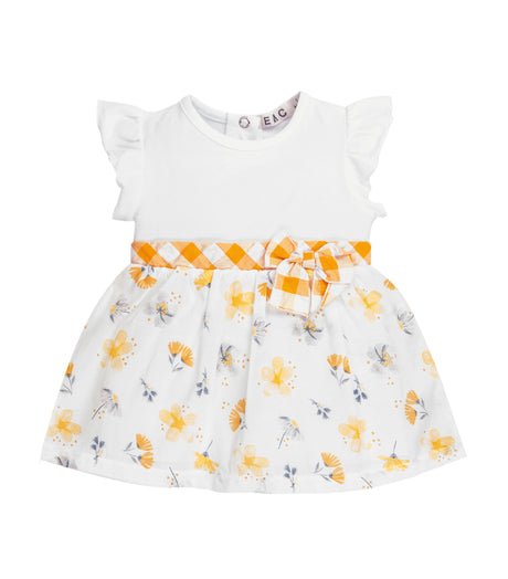 EMC Baby Girls Yellow Floral Dress 4698