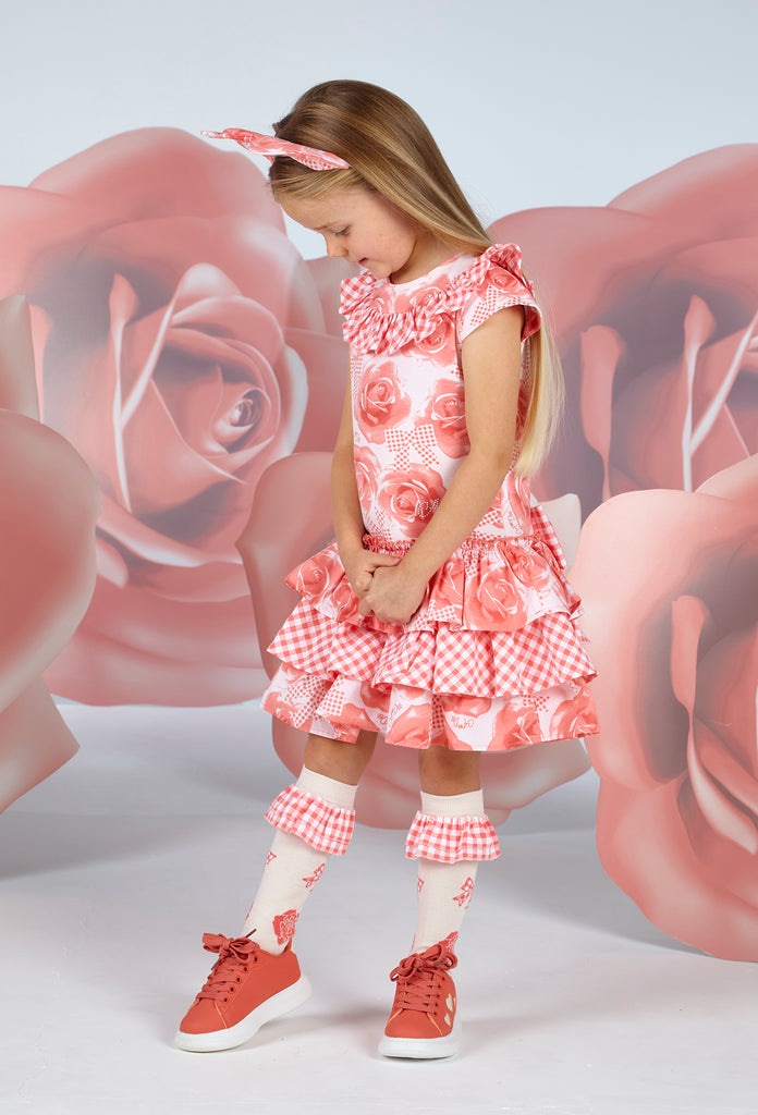 A Dee SS23 Yanisha Rose Print Dress 4714