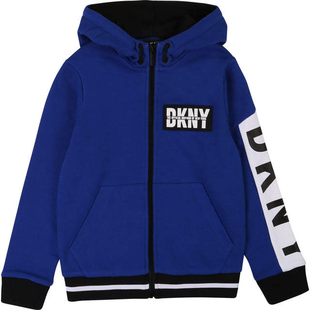 DKNY Blue Logo Zip Up Top 25D15