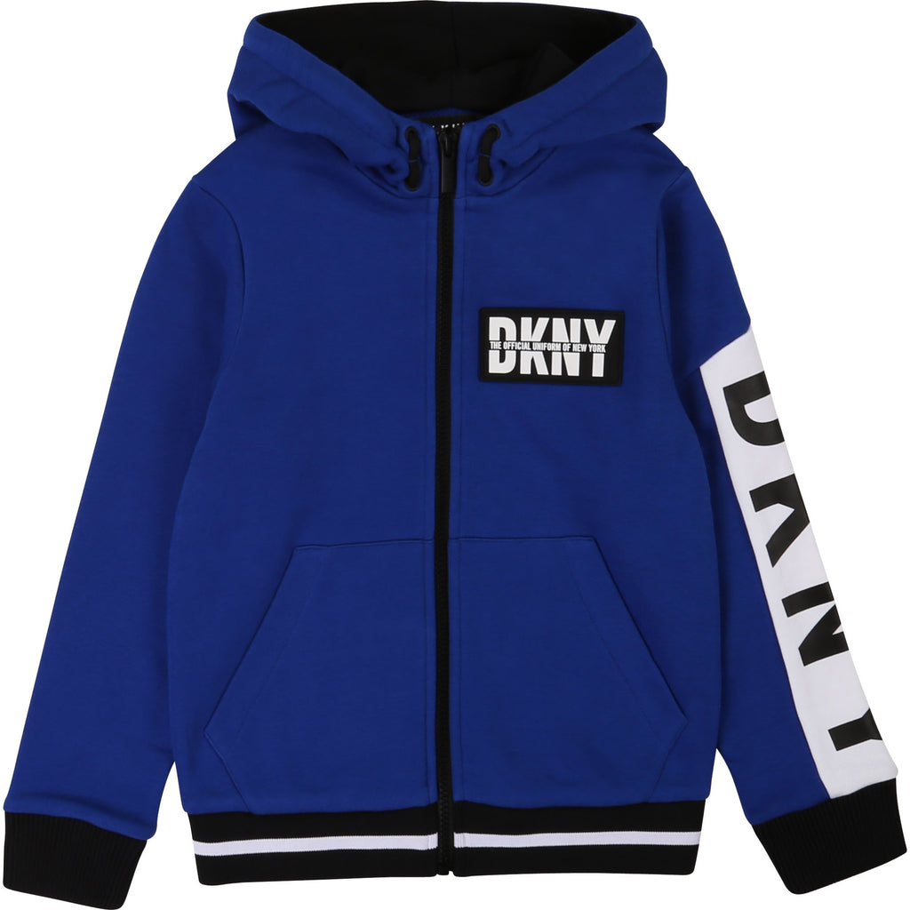 DKNY Blue Logo Zip Up Top 25D15