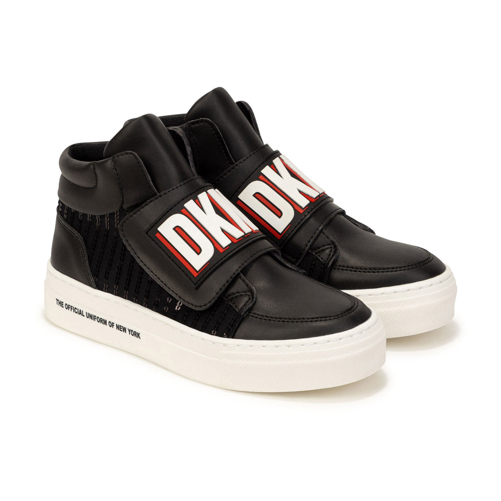 DKNY AW21 Black & Red High Tops 39064