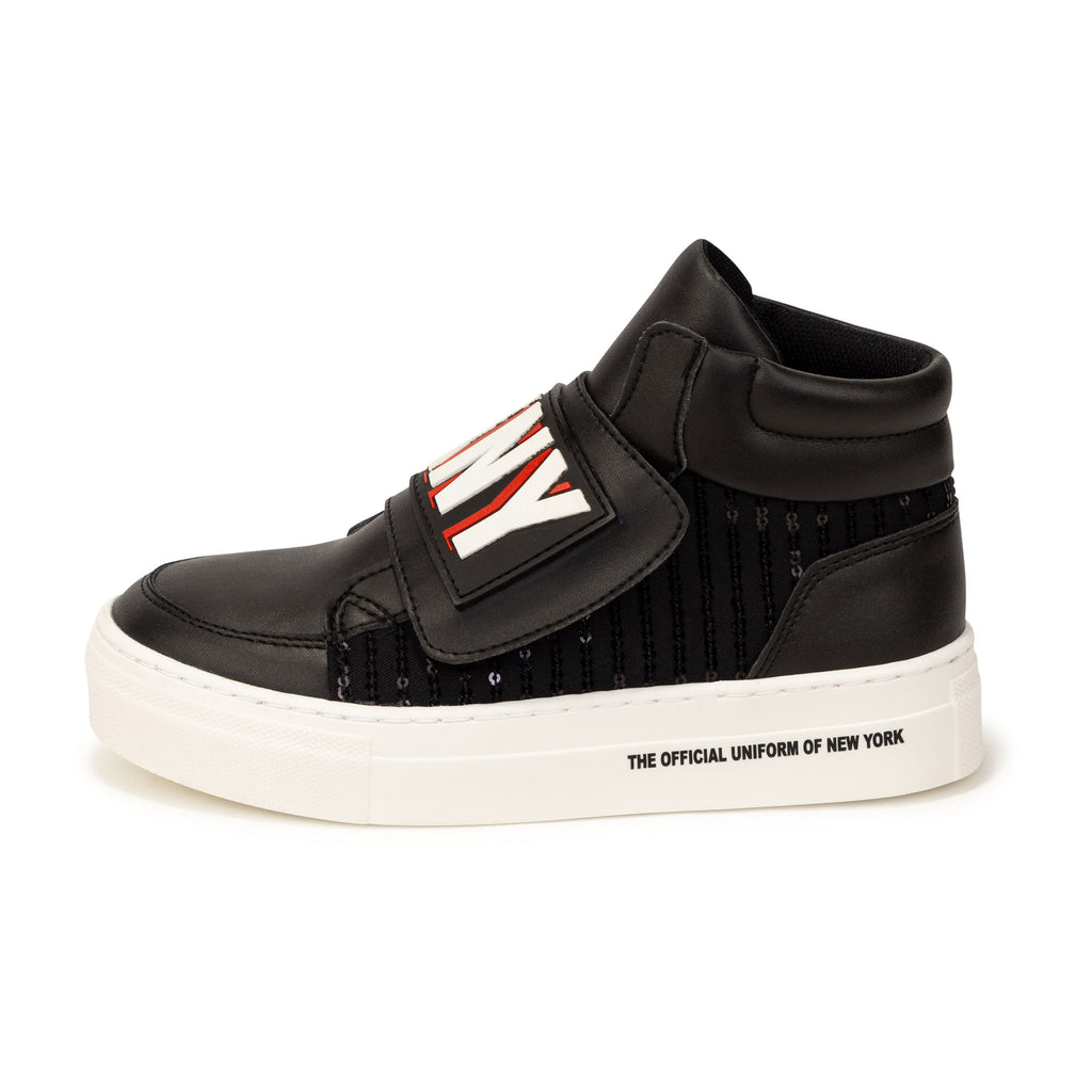 DKNY AW21 Black & Red High Tops 39064