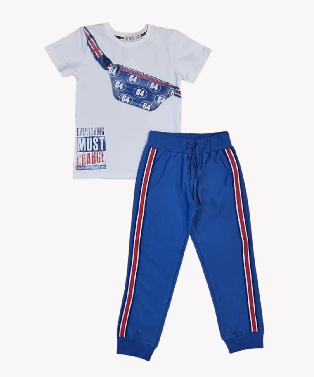 EMC SS23 Boys Bumbag Top & Joggers Set 1656/6437