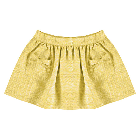 Mayoral Girl SS21 Yellow Tweed Skirt 3902