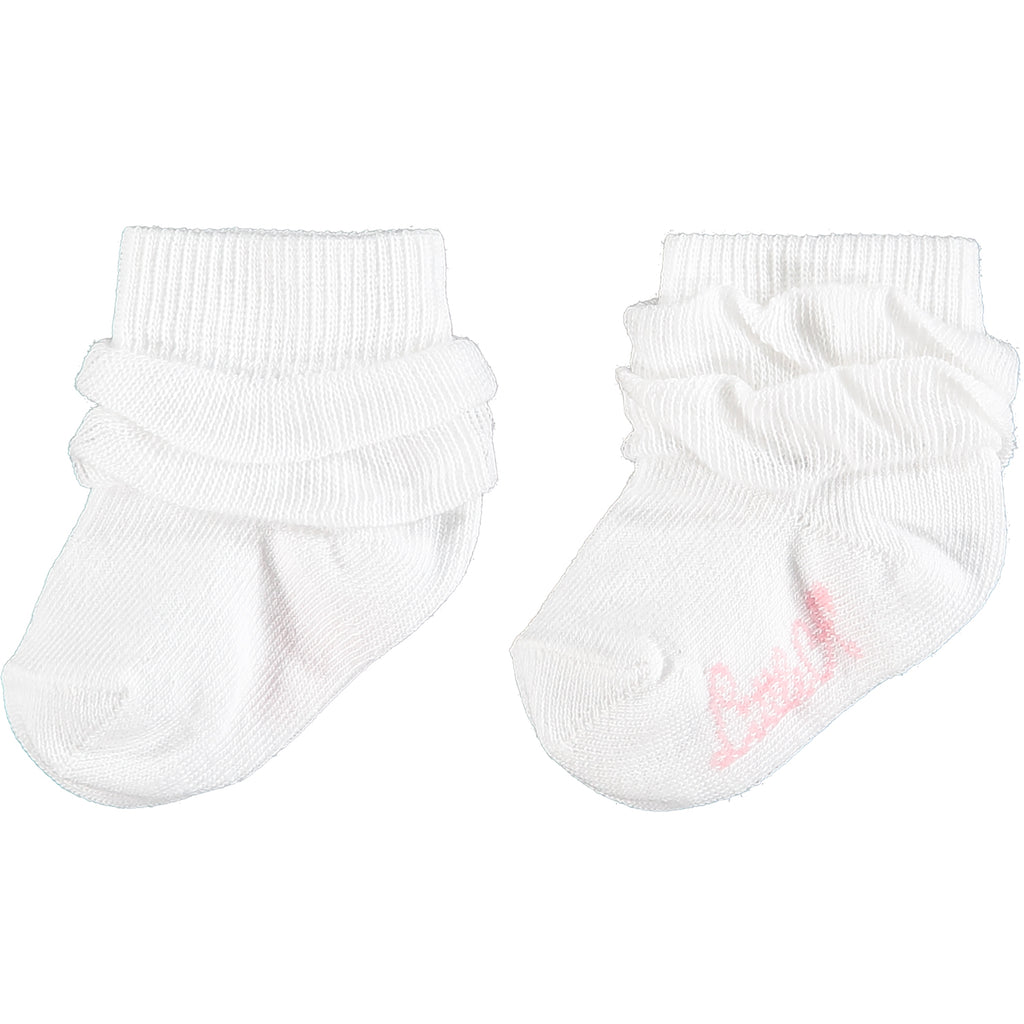 Little A By A Dee AW20 Idelle White Frilly Socks 0901
