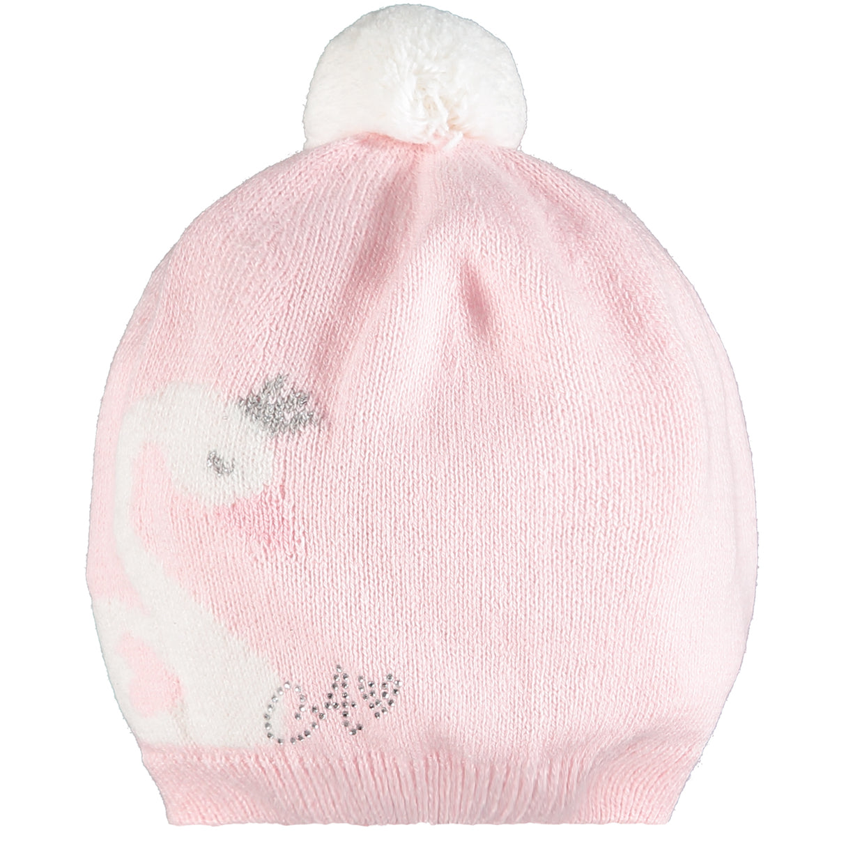 Little A By A Dee AW20 Irene Pink Swan Knitted Hat 0902