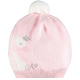 Little A By A Dee AW20 Irene Pink Swan Knitted Hat 0902