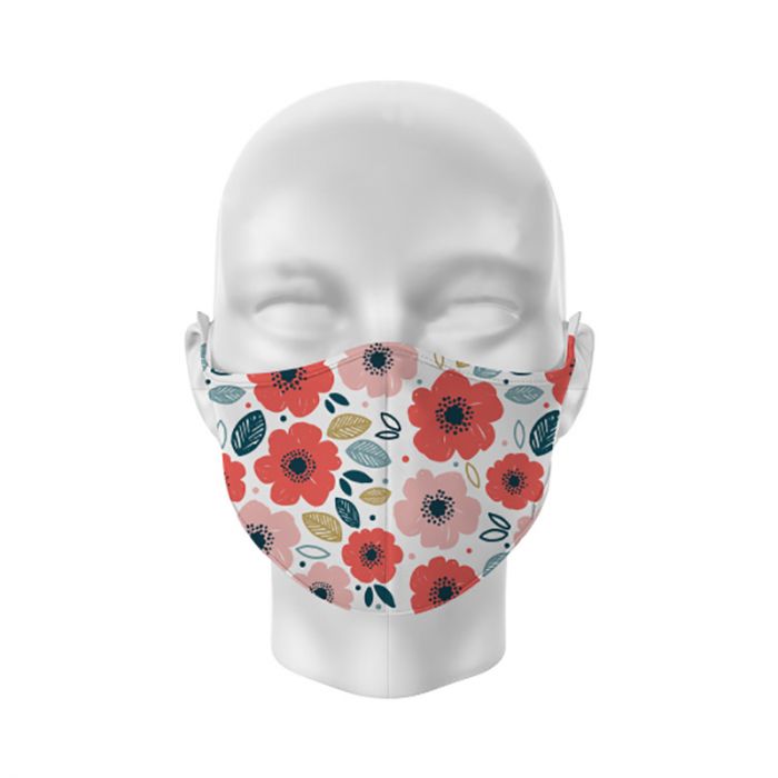 Childrens Reusable Face Covering/Mask 12Yrs to Adult Poppy Fields