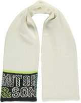 Mitch and Son Abbot Two Way White Scarf 1214S