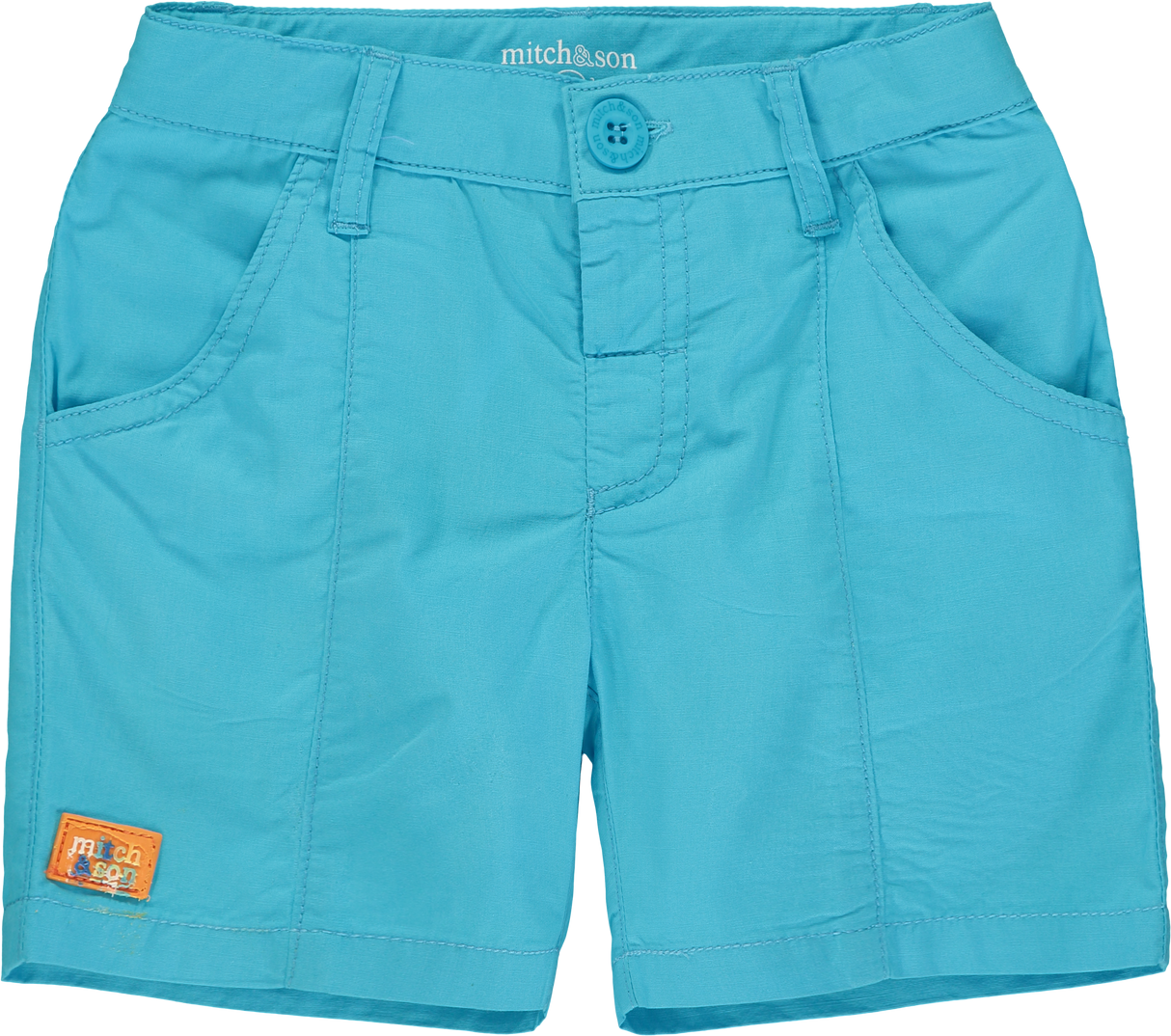 Mitch and Son Grayson Blue Capri Poplin Shorts 1333