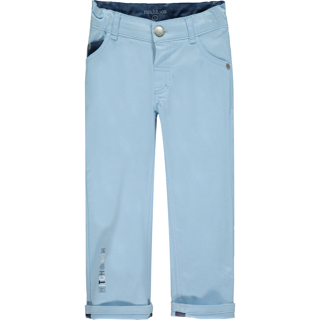 Mitch & Son AW21 St Peters Blue Twill Trousers 1410