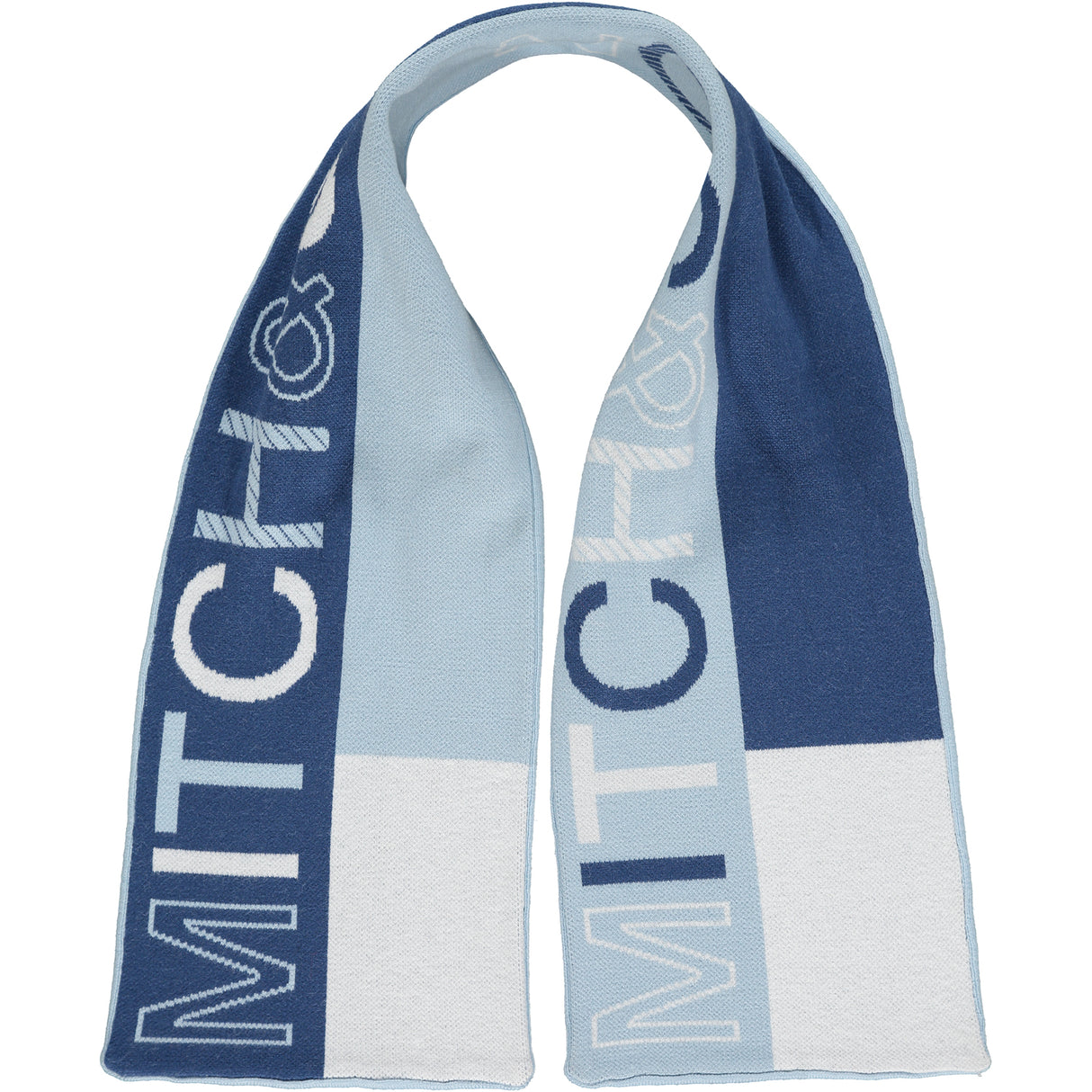 Mitch & Son Parkgrove Blue Reversible Stripe Scarf 1413