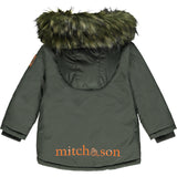 Mitch & Son Mcalpine Khaki Parka Jacket with faux fur trim 1600