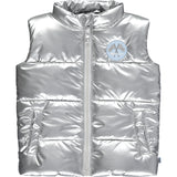 Mitch & Son Enzo Silver Puffer Gilet