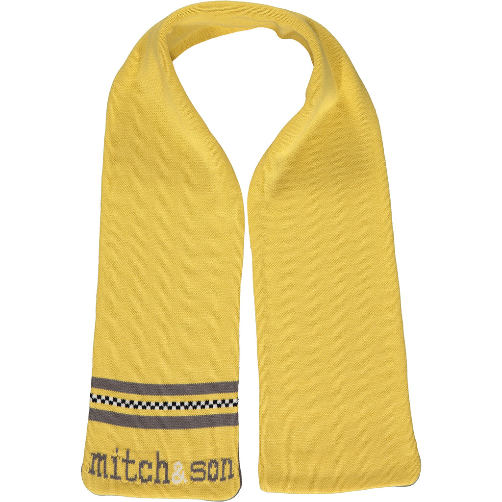 Mitch and Son AW20 Declan Mustard Taxi Knitted Scarf 1400S