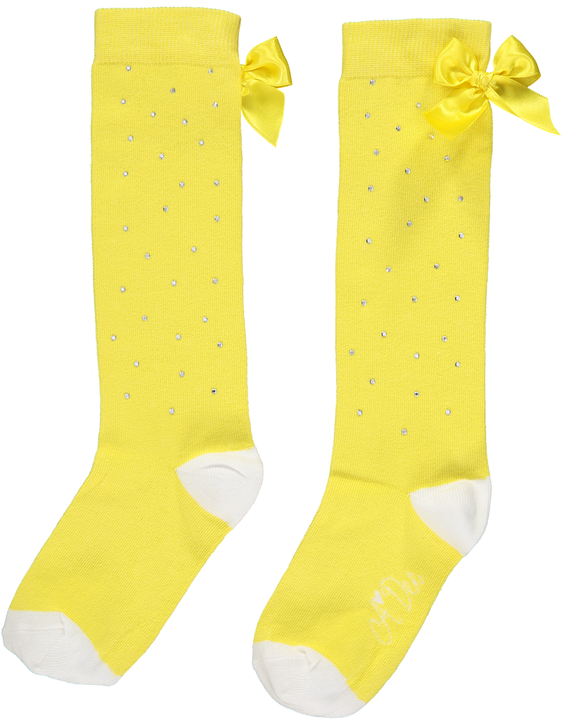 A Dee SS20 Babe Sparkle Lemon Knee Socks 2918