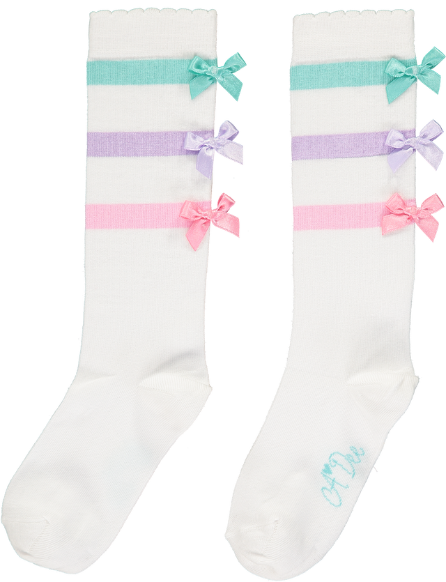 A Dee SS20 Charlie Bow Knee Socks 3908