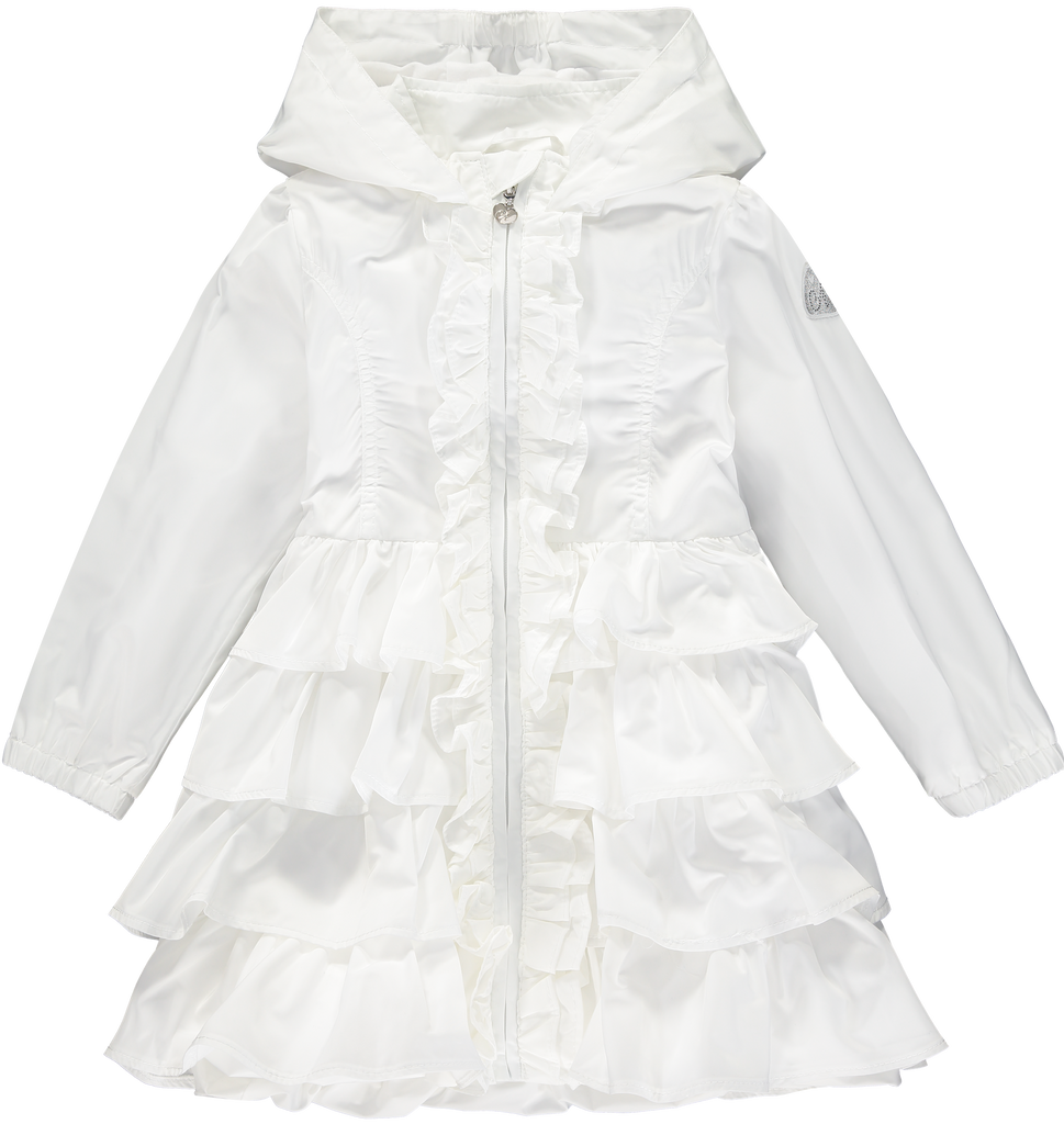 A Dee SS20 Dacia Bright White Frilly Jacket 4207