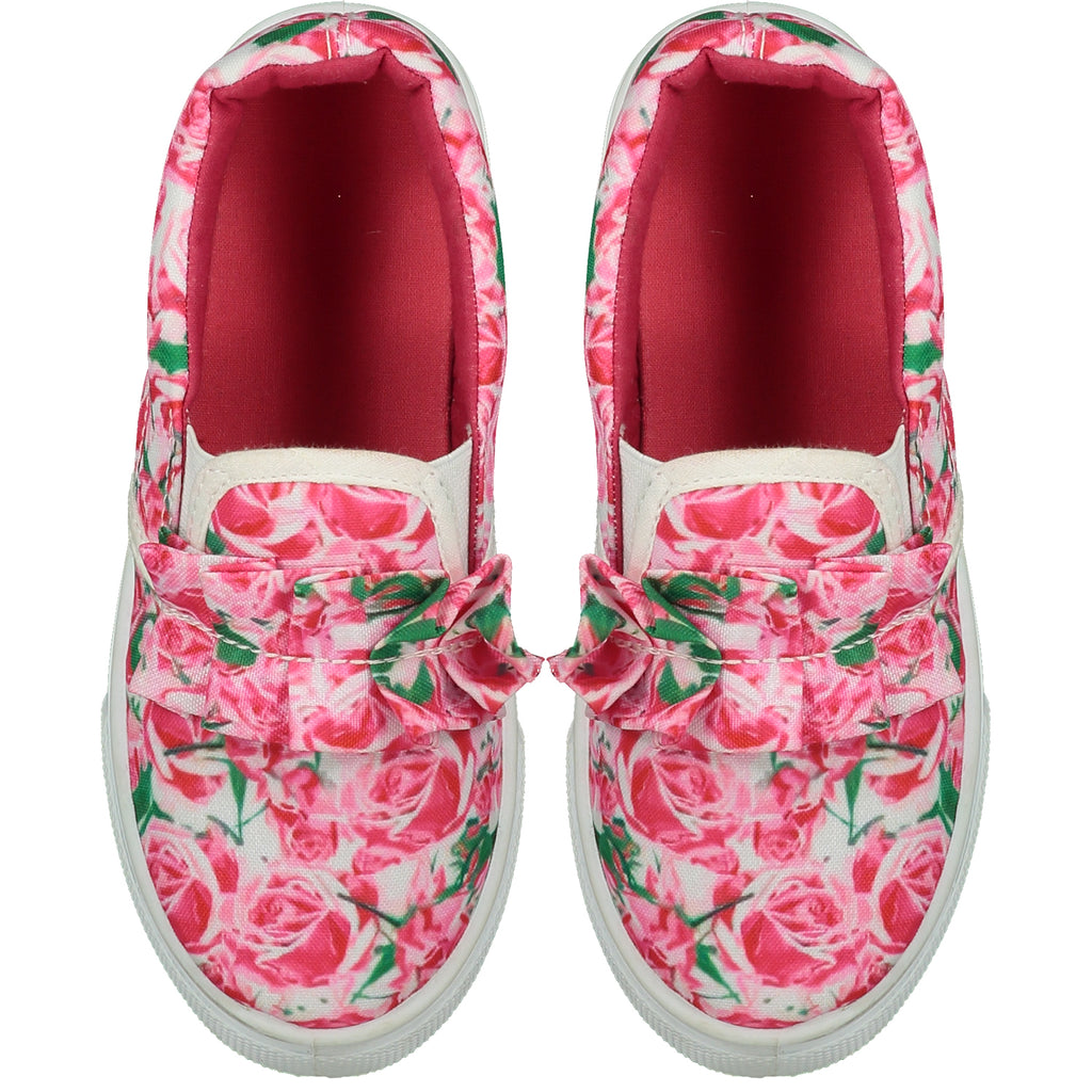 A Dee SS22 Frilly Floral Canvas Trainer 5102