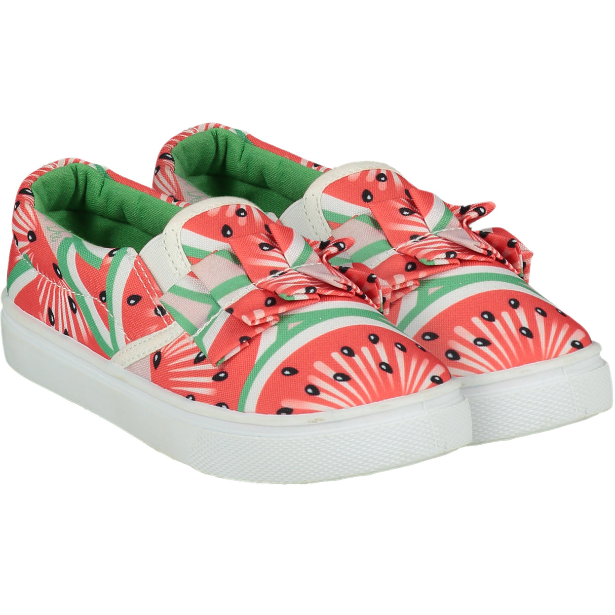 A Dee Frilly Watermelon Canvas Trainer 5102