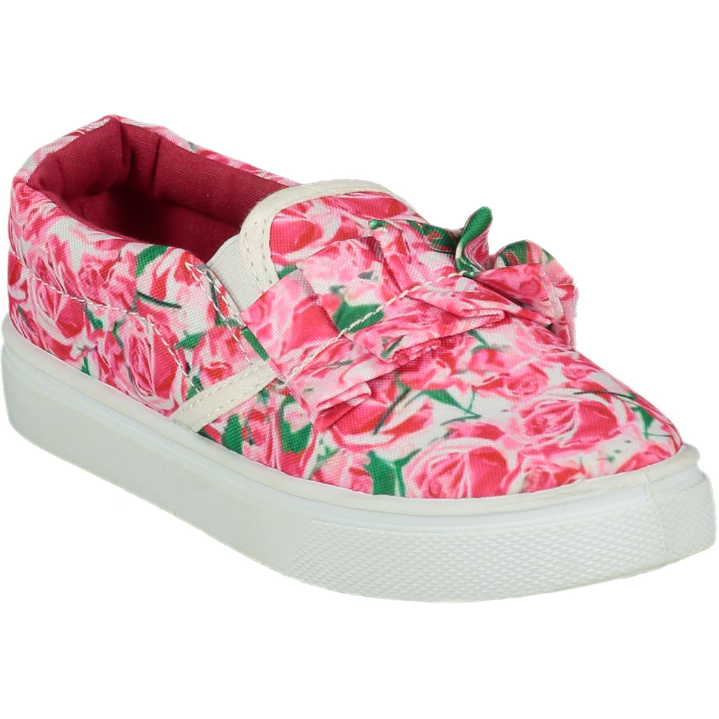 A Dee SS22 Frilly Floral Canvas Trainer 5102