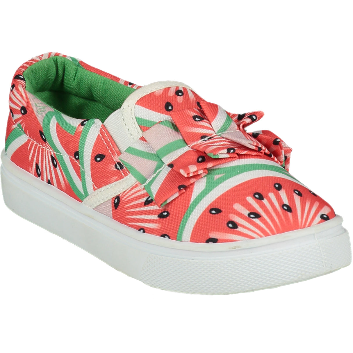 A Dee Frilly Watermelon Canvas Trainer 5102