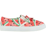 A Dee Frilly Watermelon Canvas Trainer 5102