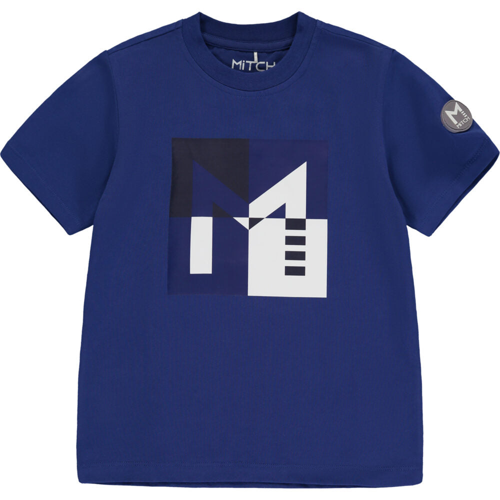MiTCH SS23 Palma Navy Square Logo T-shirt 3404