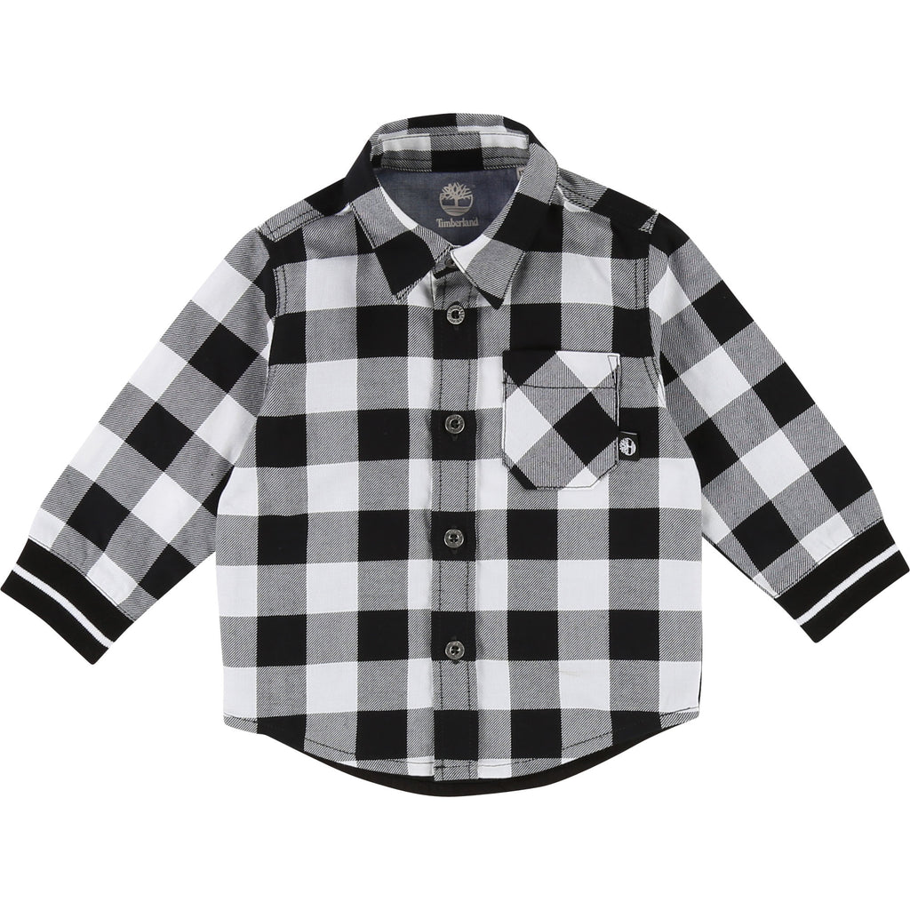 Timberland Black & White Checked Shirt 5H47