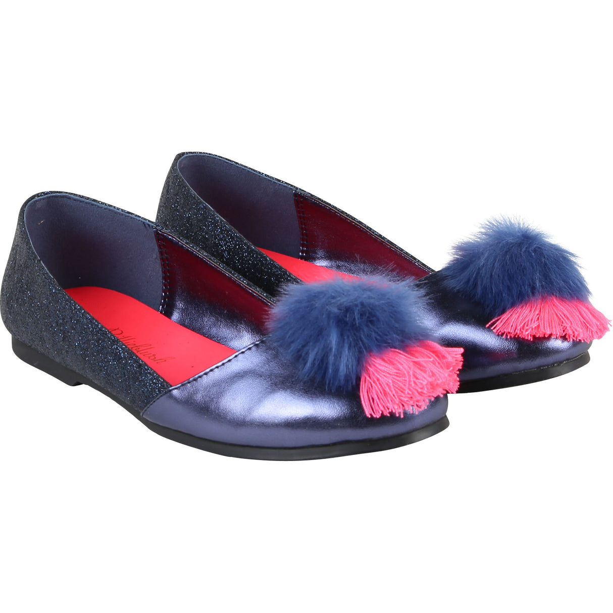 Billieblush Navy Pom Ballett Shoes 9150