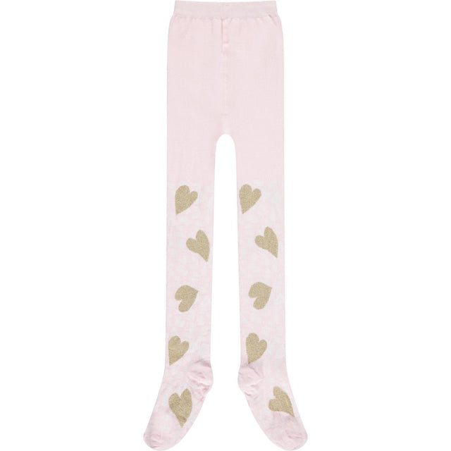 A Dee AW22 Porter Pink & Gold Heart Tights 2913