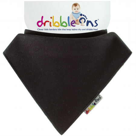 Dribble Ons Baby Dribble Bandana Style Bib 0m+ Black