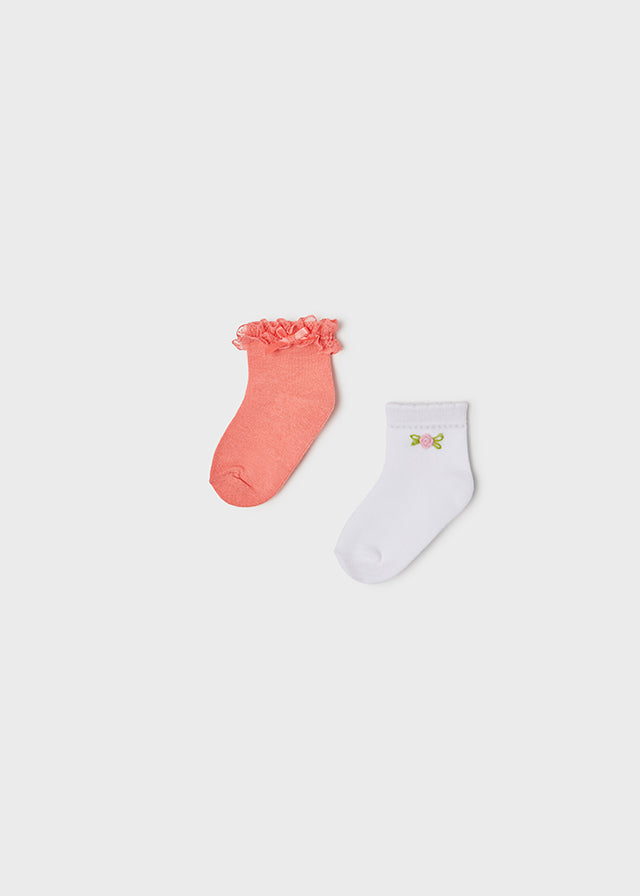 Mayoral Baby Girl SS22 Coral socks 10176