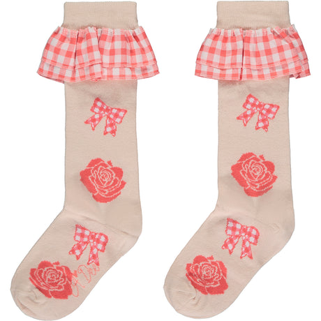 A Dee SS23 Yasmina Rose Print Knee Socks 4921