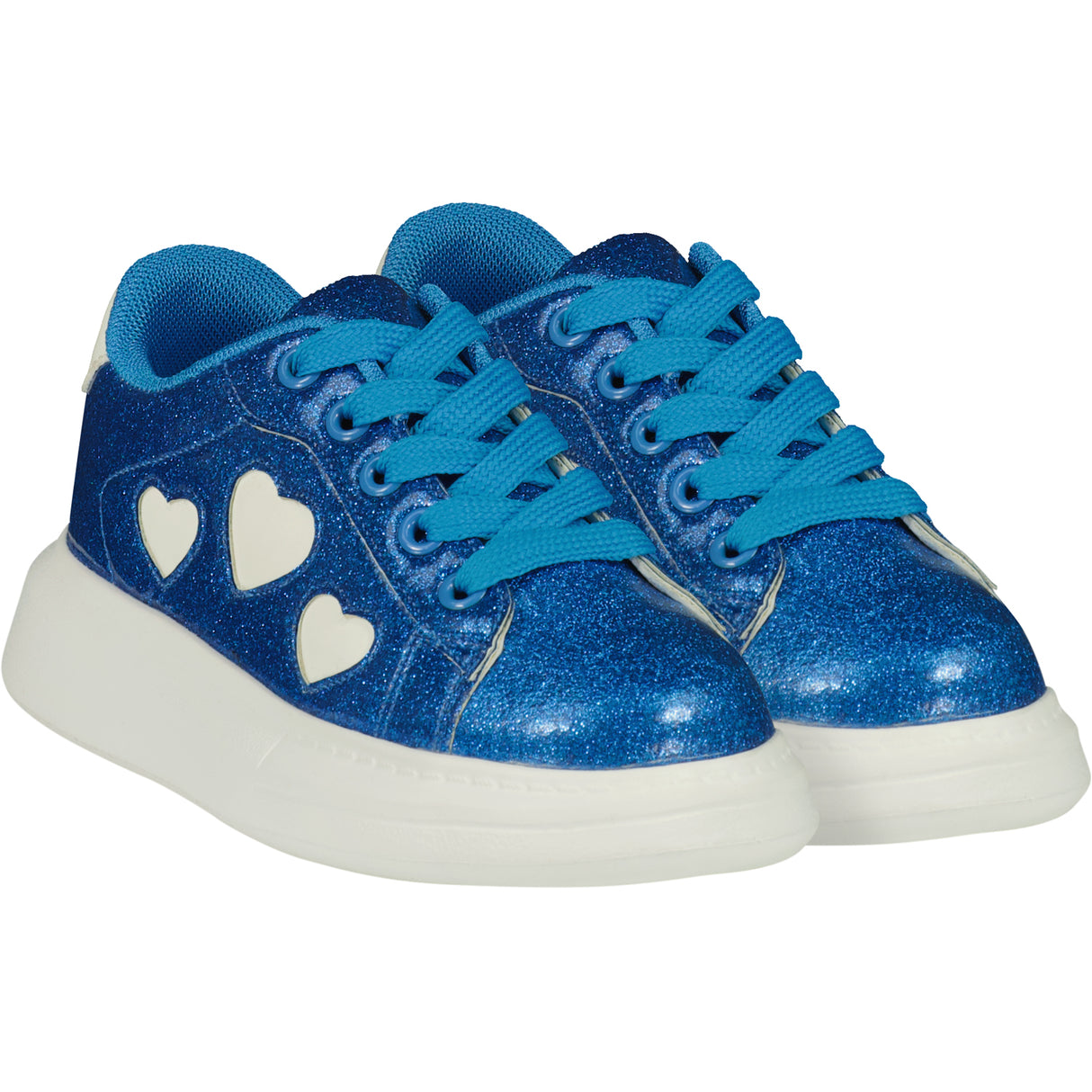 A Dee SS23 Queeny Blue Heart Trainers 5103