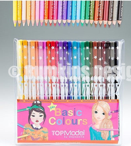 TOPModel Coloured Pencil set of 24 Colours 8073